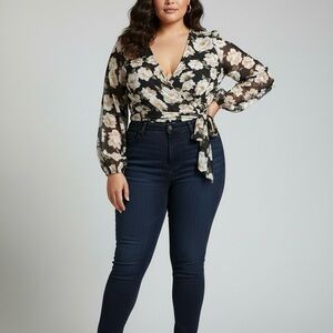 OHS Dark Floral Bodysuit
